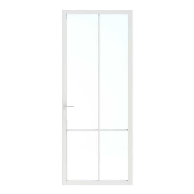 Binnendeur Skantrae SSL 14608 Blank Glas Wit Gelakt